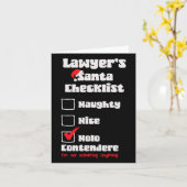 Stoute Leuke Advocate Kerst Checklist Lelijk Zweet Kaart (Gele Bloem)
