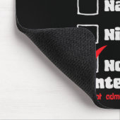Stoute Leuke Advocate Kerst Checklist Lelijk Zweet Muismat (Hoek)