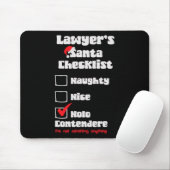 Stoute Leuke Advocate Kerst Checklist Lelijk Zweet Muismat (Met muis)