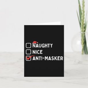 Stoute Leuke Anti Masker Grappige Kerst Quarantin Kaart