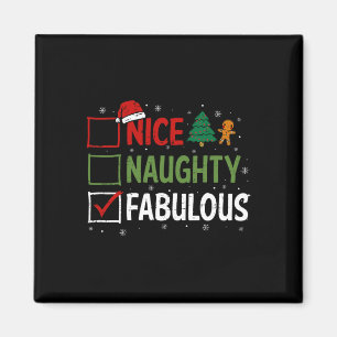 Stoute Leuke Fabulous Kerst Pyjama Santa Clau Magneet