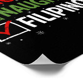 Stoute Leuke Filippijnse Kerst Pyjama Santa Clau Poster (Hoek)