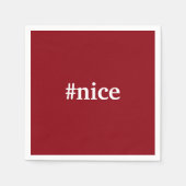 Stoute Leuke Kerst Cocktail Party Servet (Voorkant)