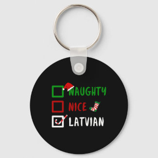 Stoute Leuke Letse Grappig Letland Kerstman Sleutelhanger