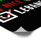 Stoute Leuke Libanese Funny Libanon Kerstman Poster (Hoek)