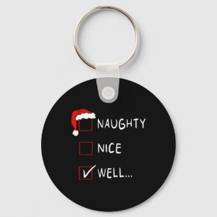 Stoute Leuke Lijst Nou Grappige Xmas Mannen Vrouwe Sleutelhanger