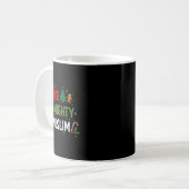 Stoute Leuke Moslim Kerst Pyjama Kerstman Koffiemok (Voorkant links)