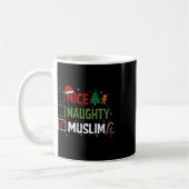 Stoute Leuke Moslim Kerst Pyjama Kerstman Koffiemok (Links)