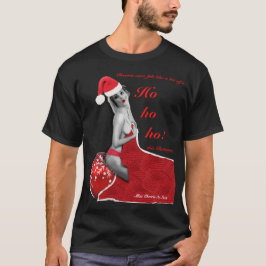 Stoute Leuke Novelty Mannen Kerst Xmas T-shirt