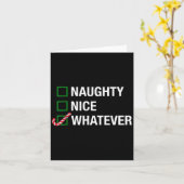 Stoute Leuke Wat dan ook, Cool Kerst Grappige quot Kaart (Gele Bloem)