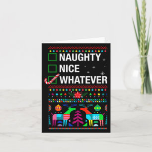 Stoute Leuke Wat dan ook, Cool Kerst Grappige quot Kaart