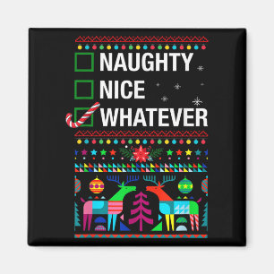 Stoute Leuke Wat dan ook, Cool Kerst Grappige quot Magneet