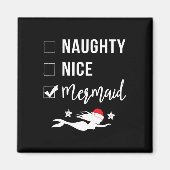 Stoute Leuke Zeemeermin Funny Zeemeermin Kerstmis Magneet (Voorkant)