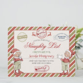 Stoute Lijst Certificaat van Sinterklaas Kaart (Staand voorkant)