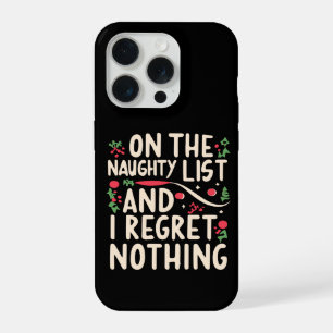 Stoute Lijst En Niets Berouwen Kerst Kinderen Fami iPhone 15 Pro Case