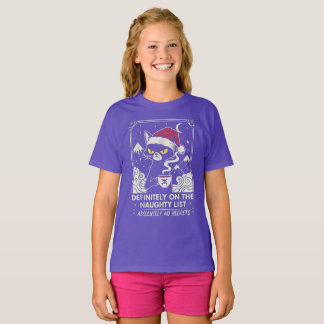 "Stoute Lijst" Grumpy Cat Kerstbrouwsel. T-shirt