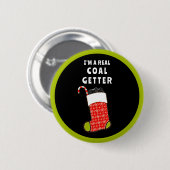 Stoute Lijst Kerstkousvuller Ronde Button 5,7 Cm (Voorkant /achterkant)