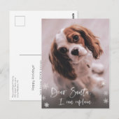 Stoute lijst, Kerstman Ik kan Kerstfoto uitleggen Briefkaart (Voorkant / Achterkant)