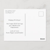 Stoute lijst, Kerstman Ik kan Kerstfoto uitleggen Briefkaart (Achterkant)