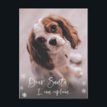 Stoute lijst, Kerstman Ik kan Kerstfoto uitleggen Briefkaart<br><div class="desc">Een leuke Feestdagen Kaart ontwerp met foto te worden verzonden door of namens iedereen of een huisdier die kan zijn afgedwaald buiten de grenzen van "goed" dit jaar! Gebruik een foto van je stoute kitten, je onstuimige kind of je fantastische alleenstaande zelf! Als uw foto licht van kleur is aan...</div>