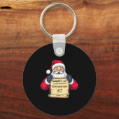Stoute Lijst Kinderen Die 67 Grappige Meme Kerstmi Sleutelhanger (Voorkant)