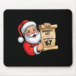 Stoute Lijst Kinderen Die 67 Kerstmis Zes Zeven Z Muismat