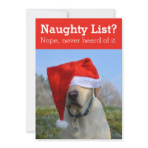 Stoute lijst? Nooit van gehoord grapje foto