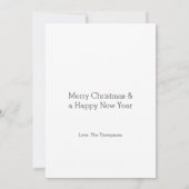 Stoute lijst? Nooit van gehoord grapje foto Feestdagenkaart (Achterkant)