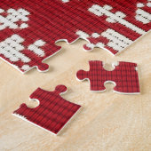 Stoute Luiaard Verward In De Kerstverlichting Legpuzzel (Zijkant)