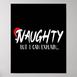 Stoute maar ik kan grappige kerstparen uitleggen poster