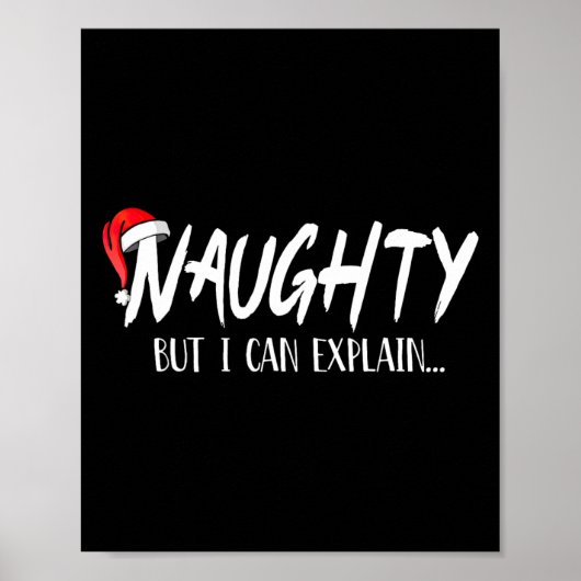 Stoute maar ik kan grappige kerstparen uitleggen poster (Voorkant)
