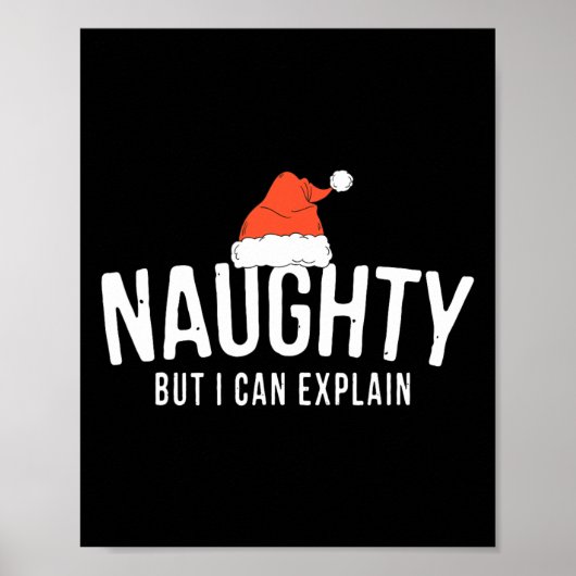 Stoute maar ik kan grappige kerstparen uitleggen poster (Voorkant)