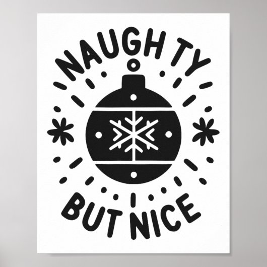 Stoute maar leuke leuke kerst Humor 1 Poster (Voorkant)