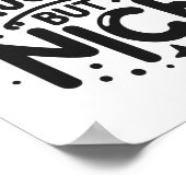 Stoute maar leuke leuke kerst Humor Poster (Hoek)