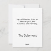 Stoute, mooie, pawsome vlakke kerst Kaart (Achterkant)