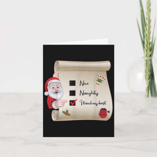 Stoute Nette Checklist Ik Heb Mijn  Kaart (Voorkant)