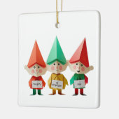 Stoute Nette Gecompliceerde Kerstelfjes grappig Keramisch Ornament (Links)