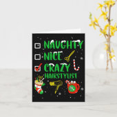 Stoute Nette Gekke Kapsalon Kapper Grappig X Kaart (Gele Bloem)