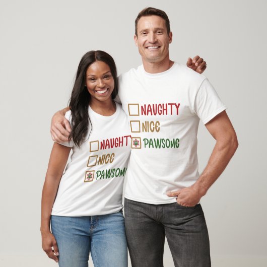 Stoute Nette Geweldige - Kerst T-shirt (Unisex)