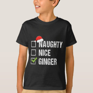 Stoute Nette Ginger Rodekop Kerstman Hoed Iers Ker T-shirt