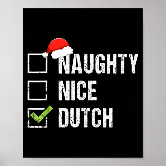 Stoute Nette Nederlandse Shirt Nederland Sinterkla Poster (Voorkant)
