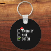 Stoute Nette Nederlandse T-shirt Nederland Sinterk Sleutelhanger (Voorkant)