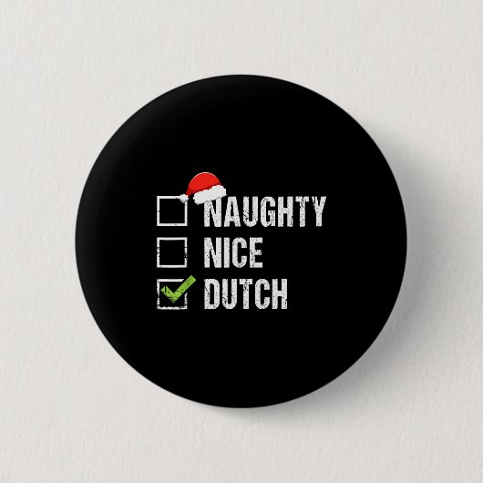 Stoute Nette Nederlandse Trui Nederland Sinterklaa Ronde Button 5,7 Cm (Voorkant)