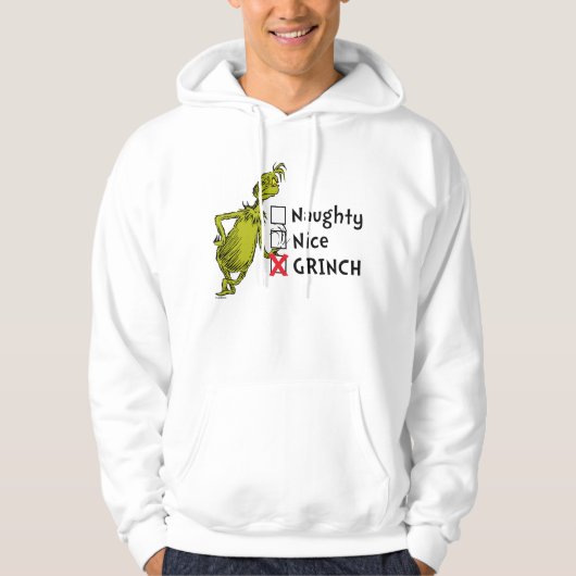 Stoute, Nette of Grinch citaat Hoodie (Voorkant)