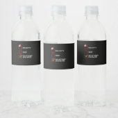 Stoute Nette Poging Gemaakt Grappige Kerstlijst Waterfles Etiket (Flessen)