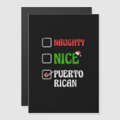 Stoute Nette Puertoricaanse Kerstman Vakantie Zoet (Voorkant / Achterkant)