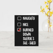 Stoute Nette Sheryls Schuur Afgebrand  Kaart (Gele Bloem)