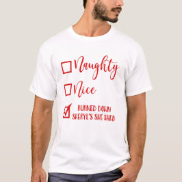Stoute Nette Sheryls Schuur Afgebrand T-shirt
