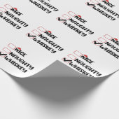 Stoute Nette Whiskey Kerstman Kerstlijst Cadeaupapier (Hoek)