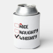 Stoute Nette Whisky Kerstman Kerstlijst Blikjeskoeler (Blikje Voorkant)